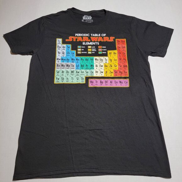 Star Wars Graphic SS Tee Black "Periodic Table..." - Size Medium - Picture 2 of 4